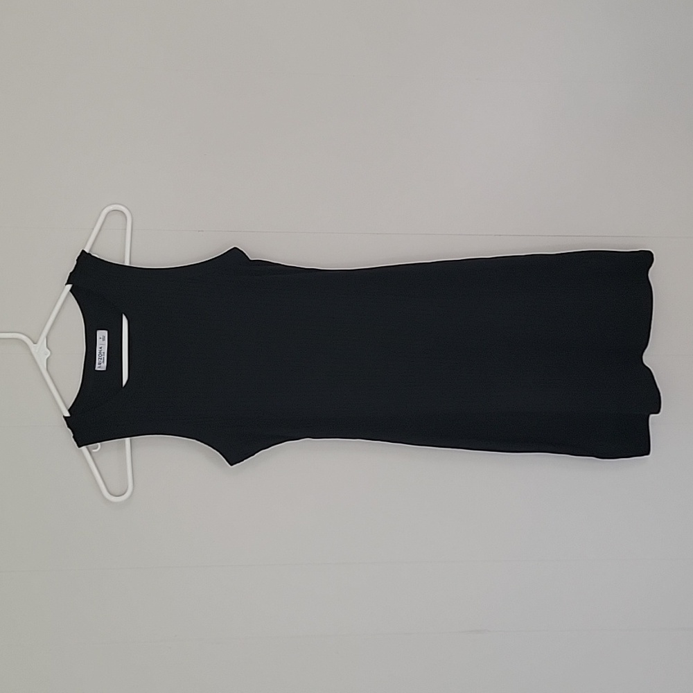 ARIZONA JEAN CO Black Ribbed Tank Dress Size Small